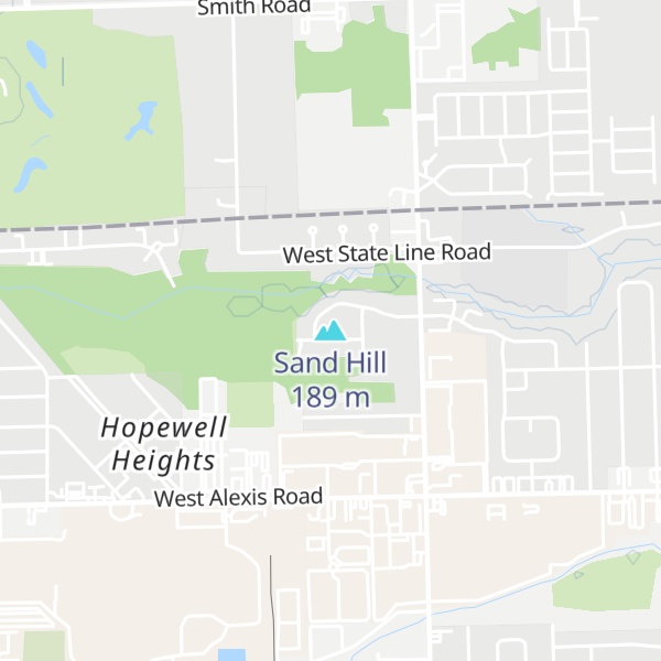 Map of Sand Hill