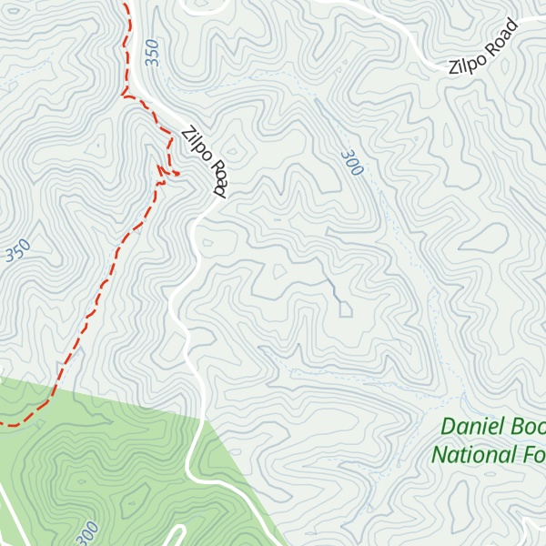 Map of Buck Creek Hill