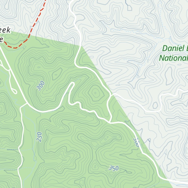 Map of Leatherwood Hill
