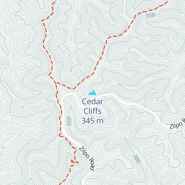 Map of Cedar Cliffs