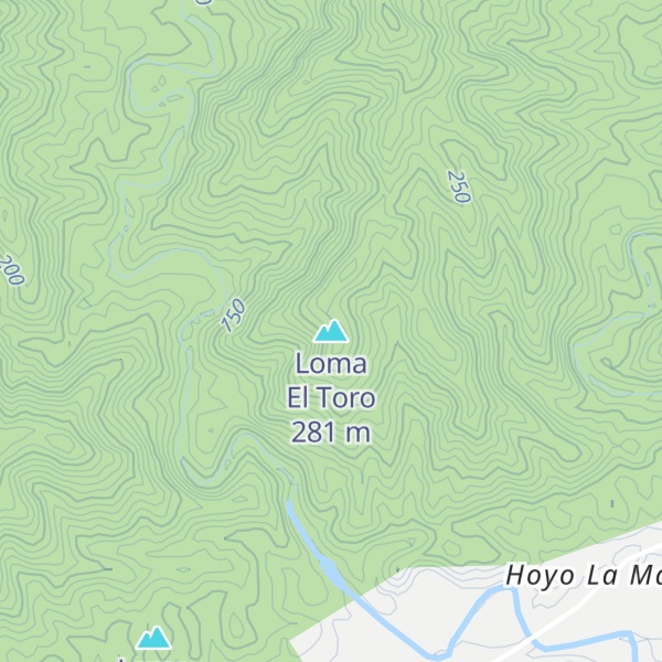 Map of Loma El Toro