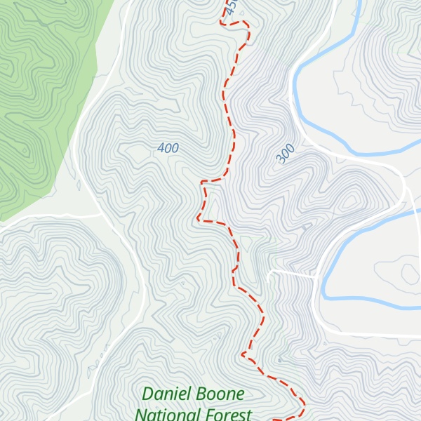 Map of Hoskins Knob