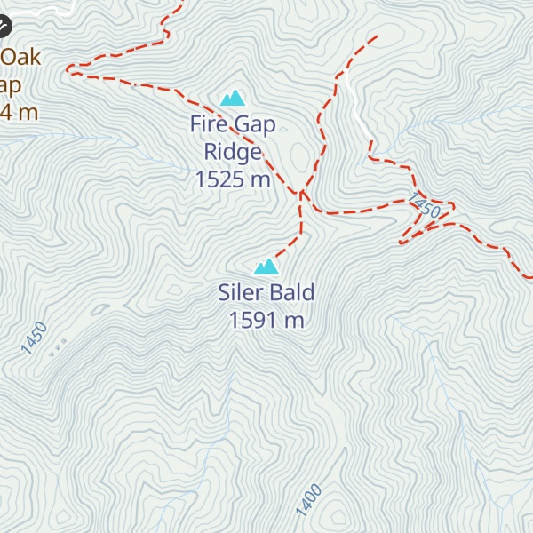 Map of Siler Bald