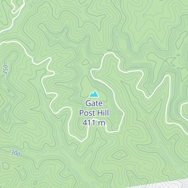 Map of Gate Post Hill