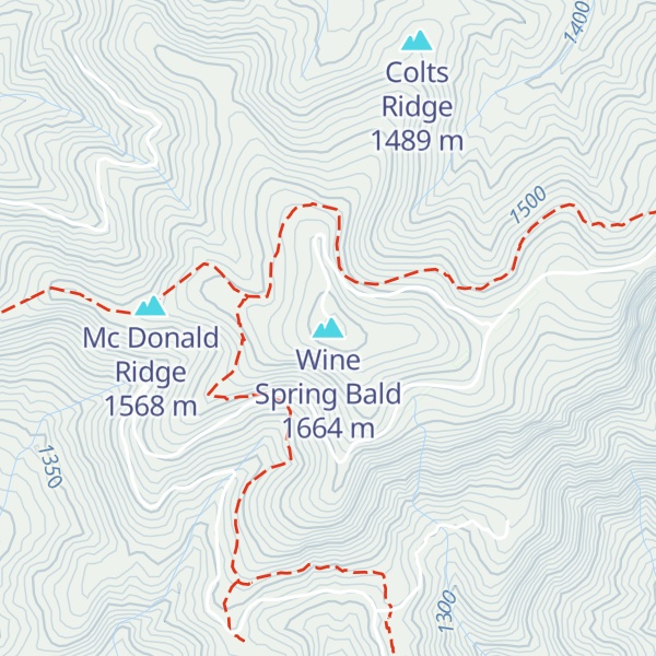 Map of Wine Spring Bald