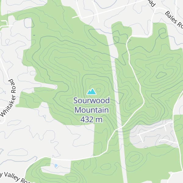 Map of Sourwood Mountain