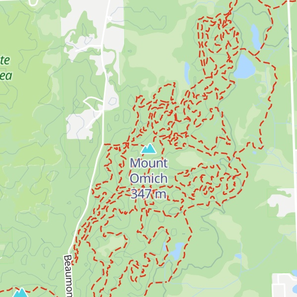 Map of Mount Omich
