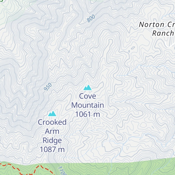 Map of Cove Mountain