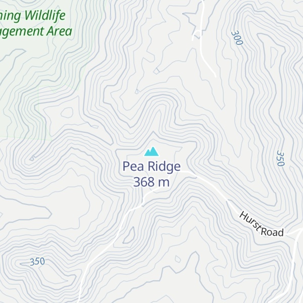 Map of Pea Ridge