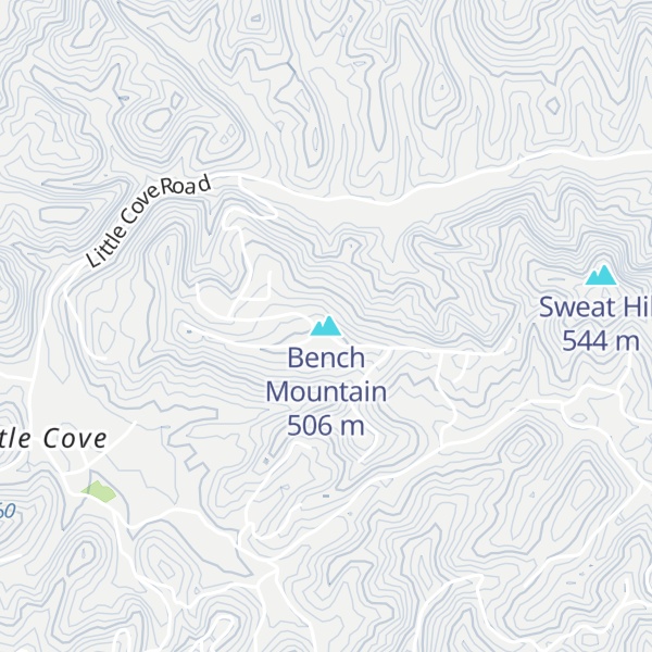 Map of Bench Mountain