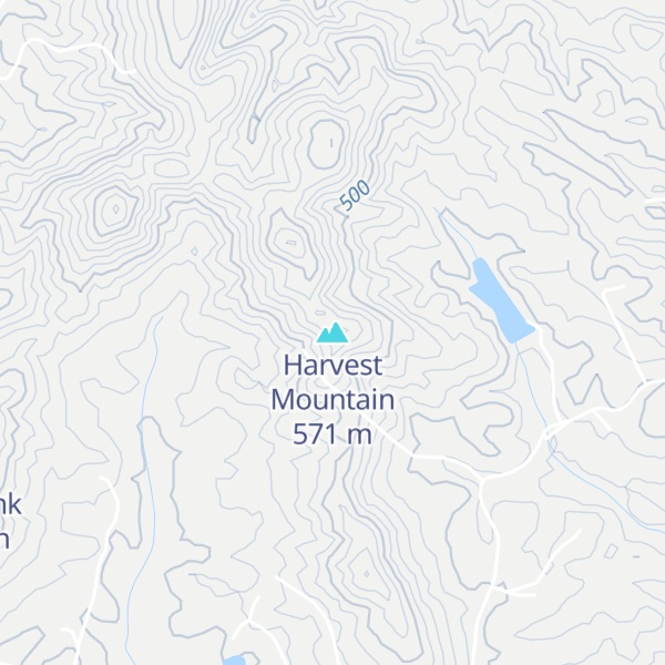 Map of Harvest Mountain