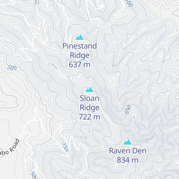 Map of Sloan Ridge