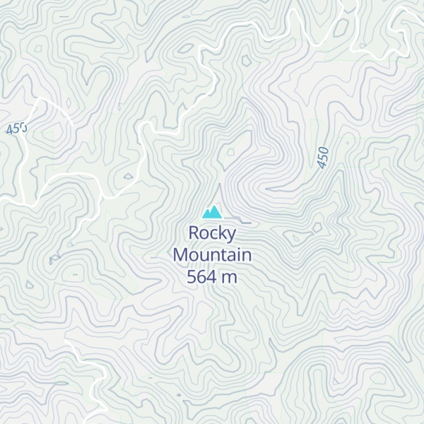 Map of Rocky Mountain