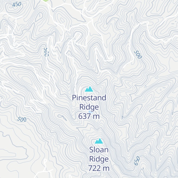 Map of Pinestand Ridge