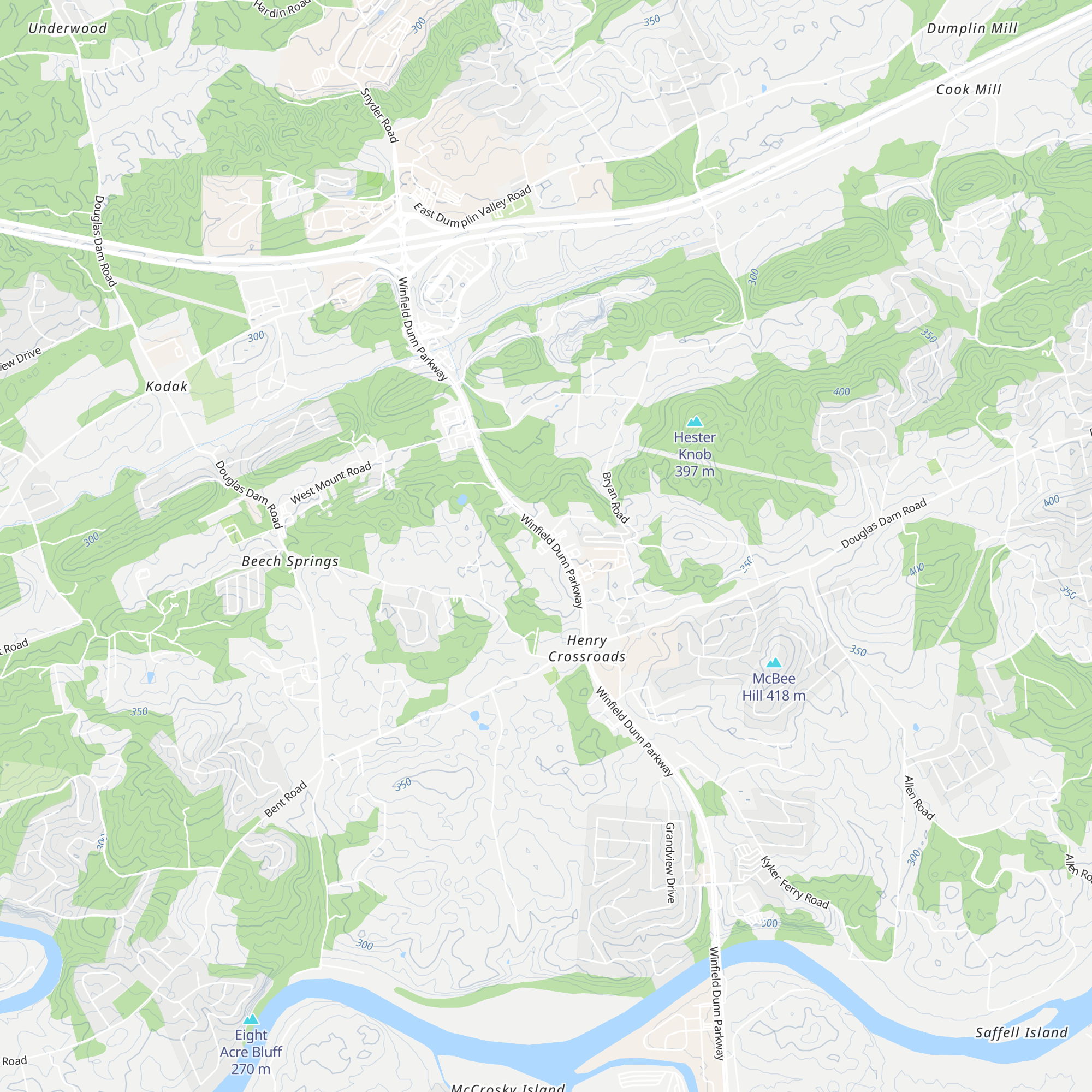 Sevierville Chamber of Commerce Visitor Center map