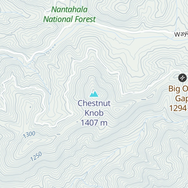Map of Chestnut Knob