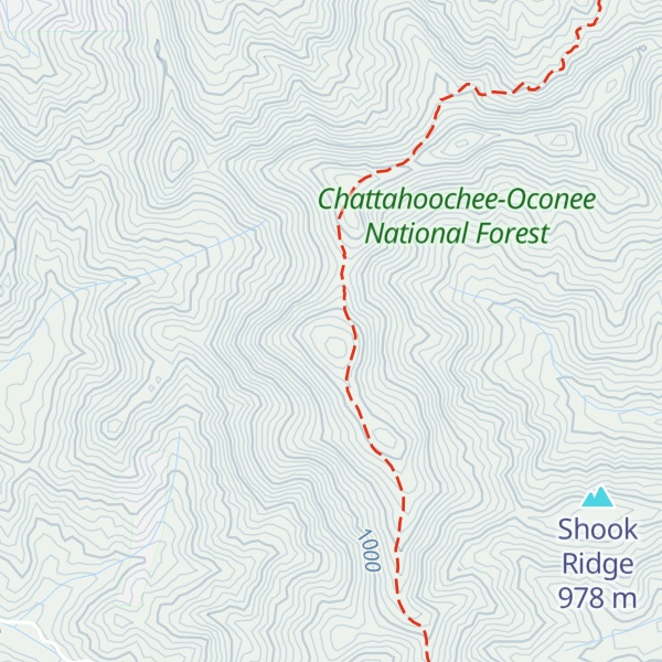 Map of Buzzard Knob