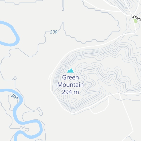 Map of Green Mountain