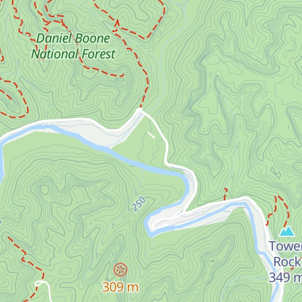 Map of Gladie Visitor Center