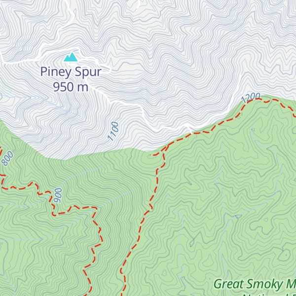 Map of Chinquapin Ridge