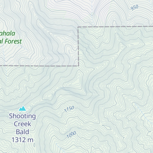 Map of Hightower Bald