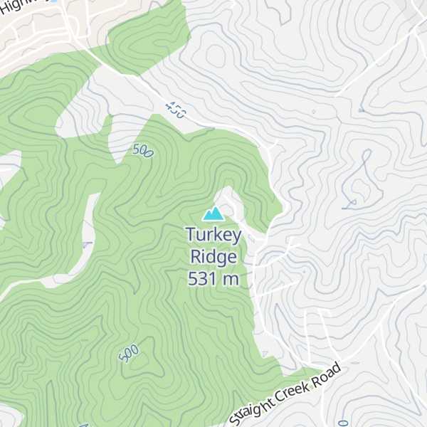 Map of Turkey Ridge