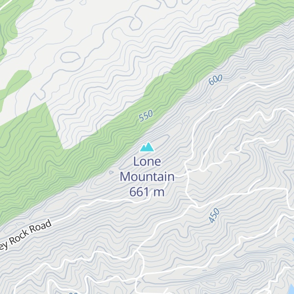 Map of Lone Mountain