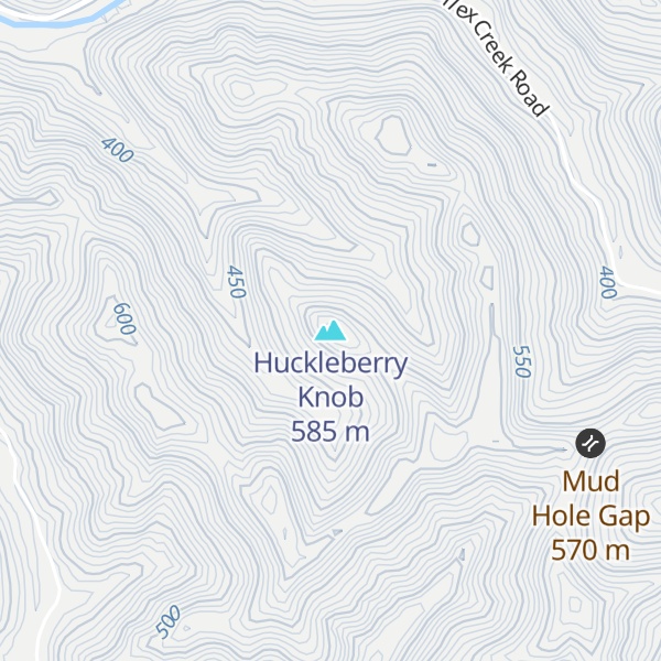 Map of Huckleberry Knob