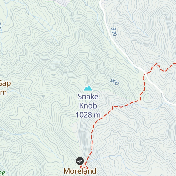 Map of Snake Knob