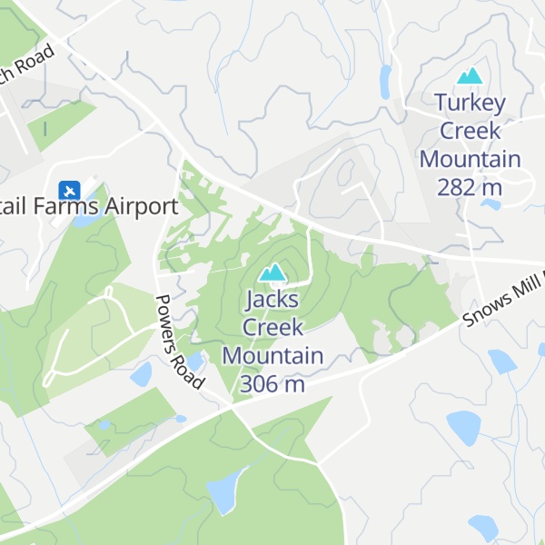 Map of Jacks Creek Mountain