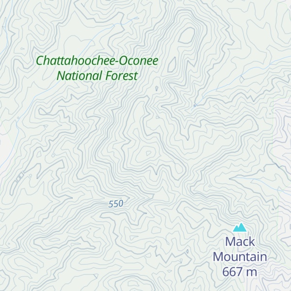 Map of Macks Mountain