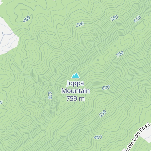 Map of Joppa Mountain