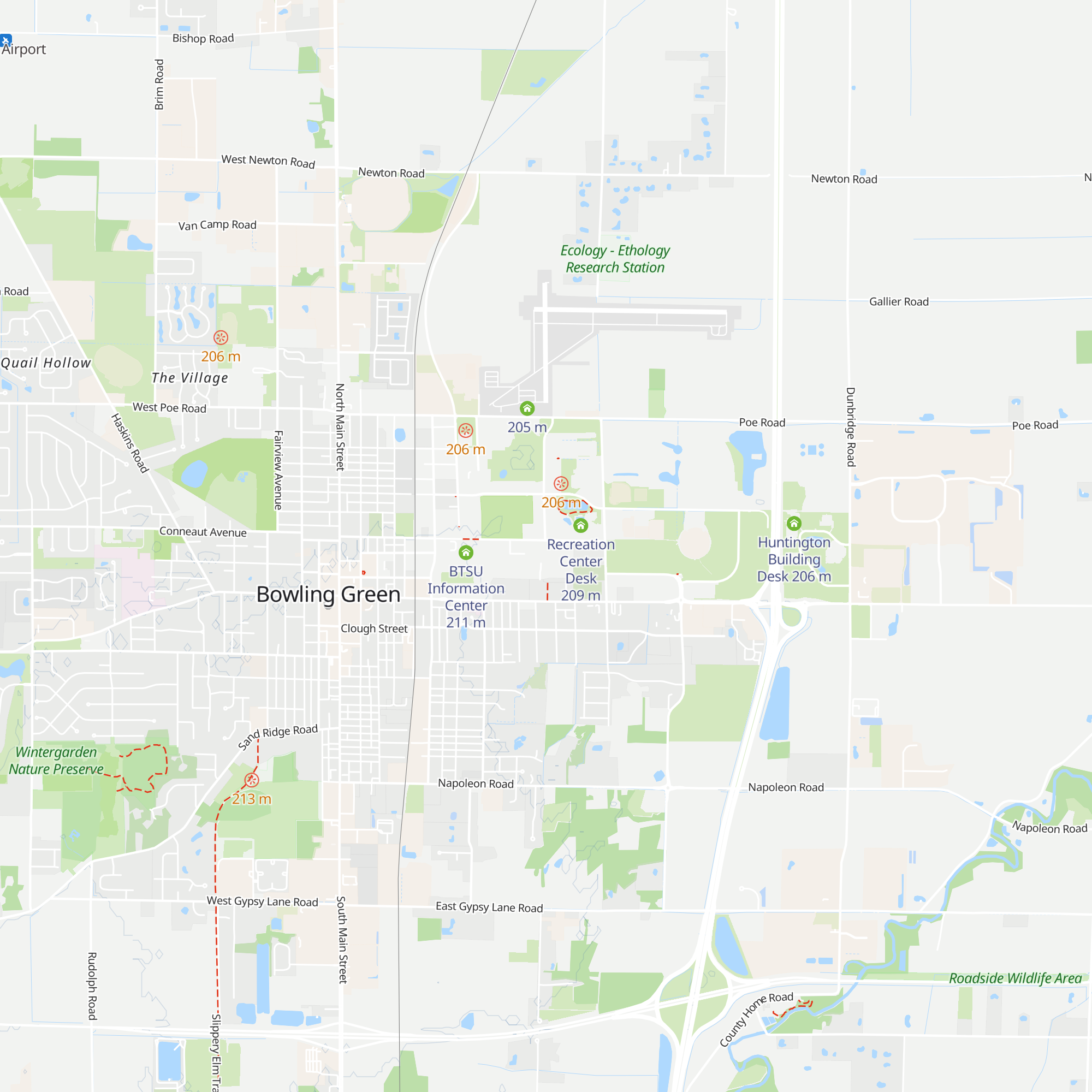 BGSU Arts Box Office map