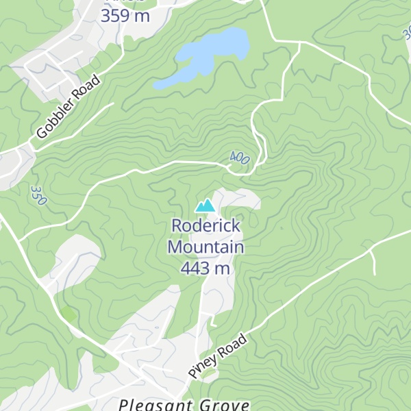 Map of Roderick Mountain