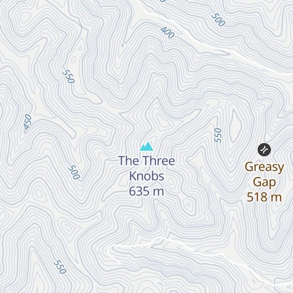 Map of The Three Knobs
