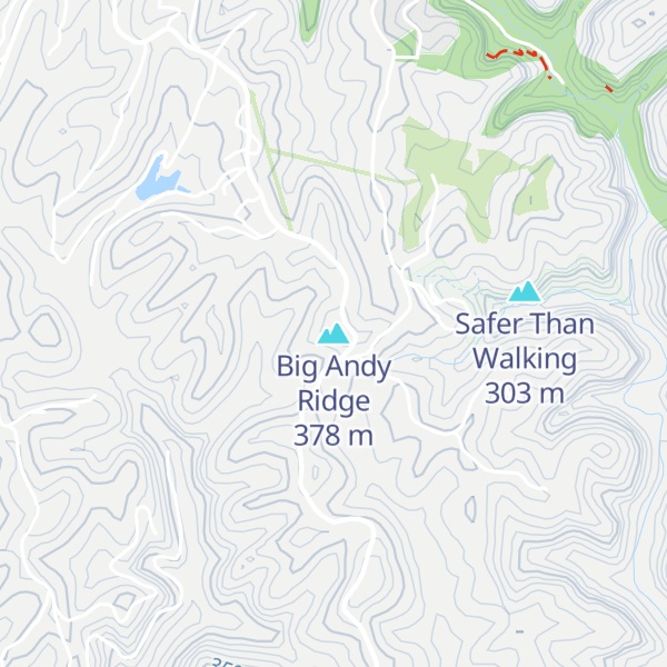 Map of Big Andy Ridge