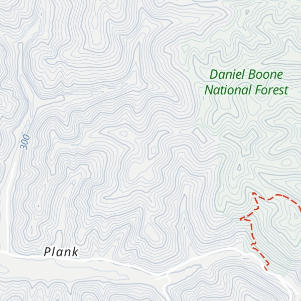 Map of Walker Knob