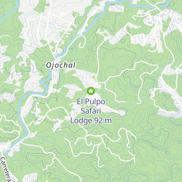 Map of El Pulpo Safari Lodge