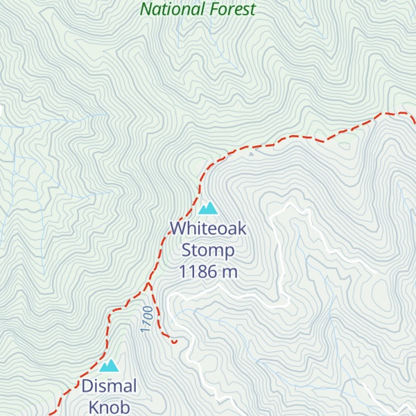 Map of Whiteoak Stomp