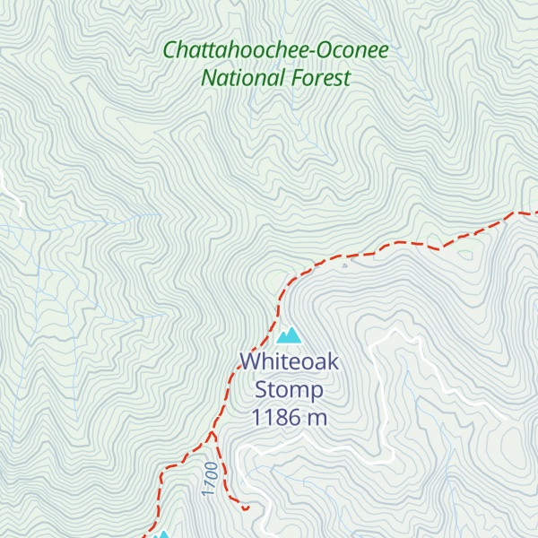 Map of Wolfstake Knob
