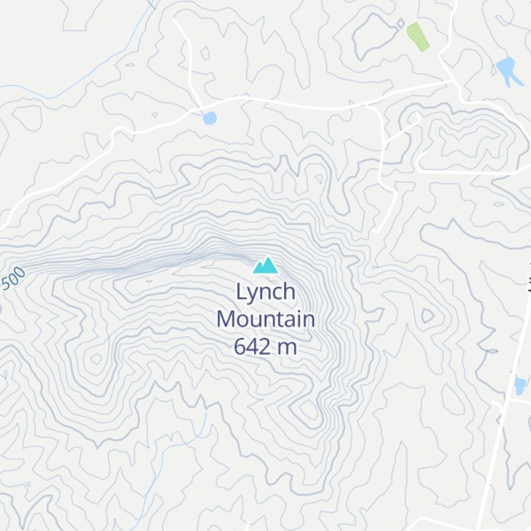 Map of Lynch Mountain