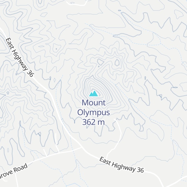 Map of Mount Olympus