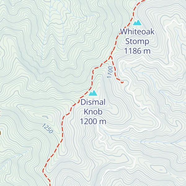Map of Dismal Knob