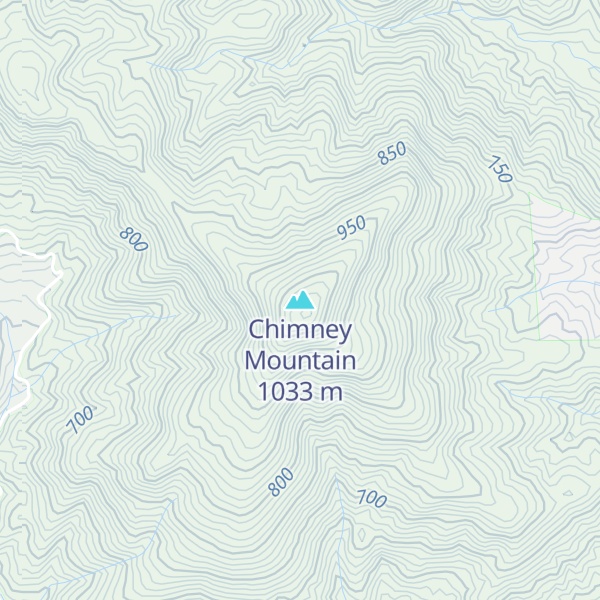Map of Chimney Mountain