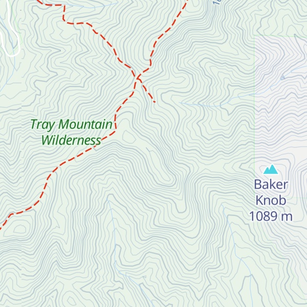 Map of Wolfpen Ridge