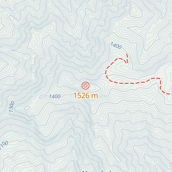 Map of Boteler Peak