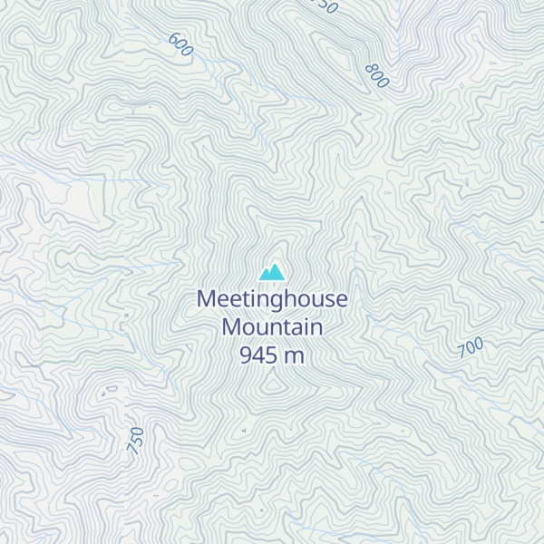 Map of Meetinghouse Mountain