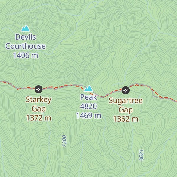 Map of Peak 4820
