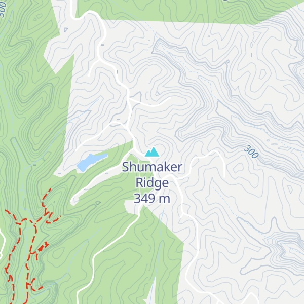 Map of Shumaker Ridge