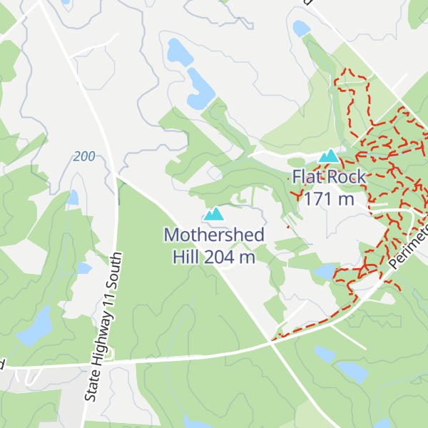 Map of Mothershed Hill